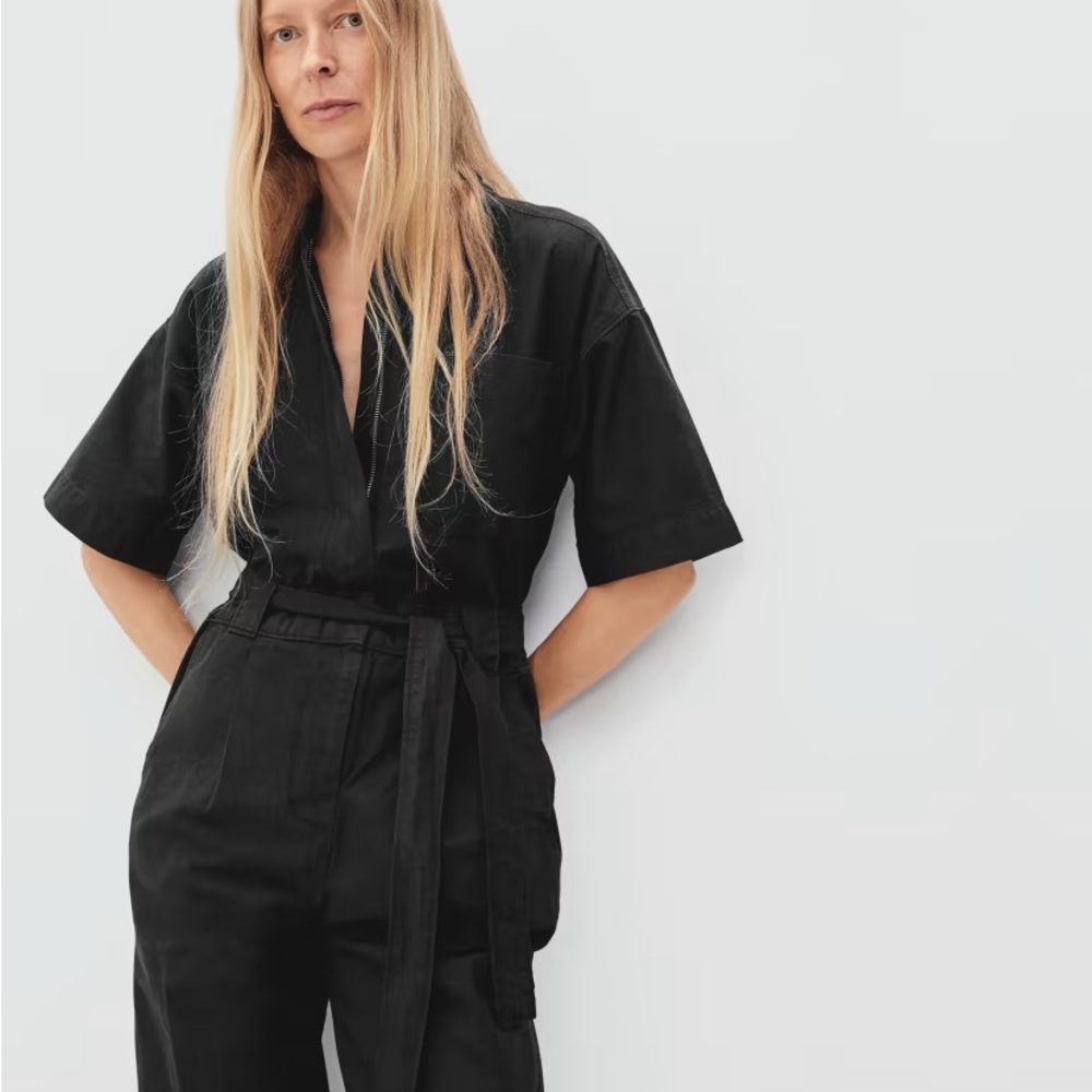 EVERLANE Fatigue Short Sleeve Jumpsuit